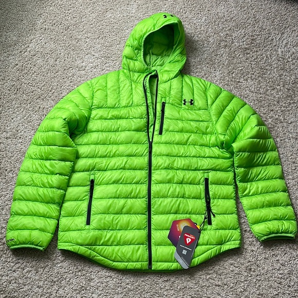 Under Armour Other - 🎉HP NWT Under Armour Mens Storm ColdGear Infrared Turing Hooded DownJacket SZXL